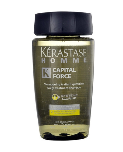 legetøj mørkere Kunstig Hair Care Šampūnas plaukams Kerastase Homme Capital Force Daily Treatment  Shampoo Cosmetic 80ml price