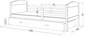 Vaikiška Lova Mateusz P 160x80