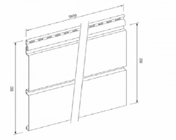 DAILYLENTĖ SVP05-3850x250mm CEDAR SILVER sidingVOX