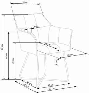 Dining chair K377 sand