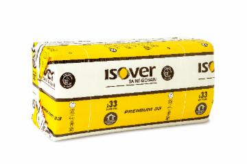 Vata Isover PREMIUM 33 610x1170mm, storis 100 mm (pak. 5,71 k.m / 0,571 kub.m) 