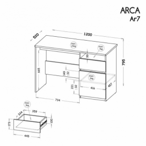 Kompiuterio stalas ARCA 07