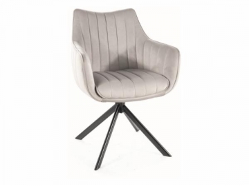 Dining chair Azalia Velvet light grey 