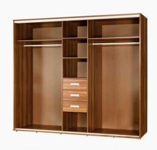 Cupboard with mirror Penelopa (255 cm) sonoma