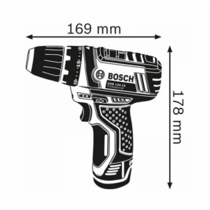 Akumuliatorinis suktuvas-gręžtuvas BOSCH GSR 12V-15