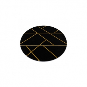 Apvalus juodas kilimas EMERALD | ratas 120 cm 