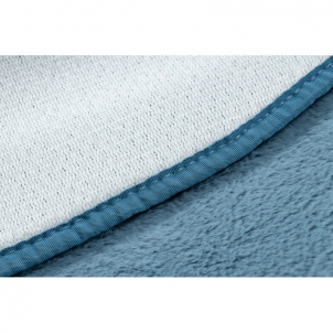 Apvalus mėlynas kailio imitacijos kilimas POSH | ratas 100 cm