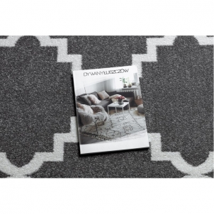 Apvalus pilkas kilimas su marokietišku raštu SKETCH | ratas 120 cm 