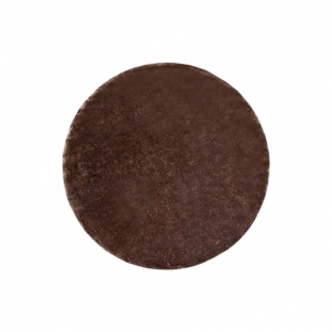 Apvalus rudas kailio imitacijos kilimas LAPIN | ratas 100 cm