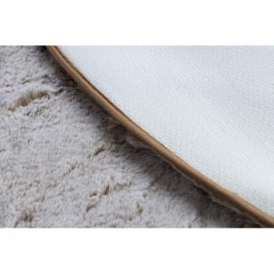 Apvalus smėlio spalvos kilimas LAPIN | ratas 100 cm