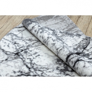 Apvalus struktūrinis kilimas su pilkais akcentais COZY Marble | ratas 120 cm