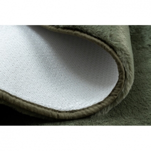 Apvalus žalias kailio imitacijos kilimas POSH | ratas 80 cm