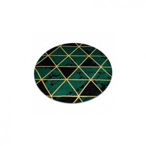 Apvalus žalias kilimas su aukso spalvos raštais EMERALD | ratas 200 cm 