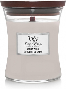 Aromatinė žvakė WoodWick Scented candle vase Warm Wool 275 g