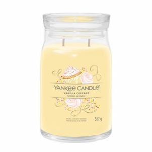 Aromatinė žvakė Yankee Candle Aromatic candle Signature glass large Vanilla Cupcake 567 g 