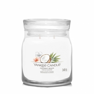 Aromatinė žvakė Yankee Candle Aromatic candle Signature glass medium Coconut Beach 368 g 