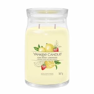Aromatinė žvakė Yankee Candle Aromatic candle Signature large glass Iced Berry Lemonade 567 g 