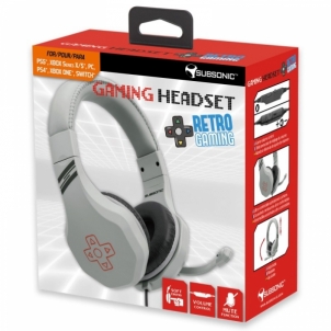 Ausinės Subsonic Gaming Headset Retro Gaming