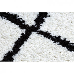 Baltas kiliminis takelis BERBER CROSS | 60x200 cm