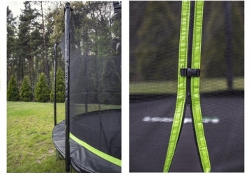 Batutas su tinklu Lean Sport Pro, 426cm, juodas-žalias