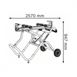 Darbo stalas su ratukais BOSCH GTA 2500W