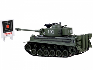 Didelis tankas GERMAN TIGER, žalias