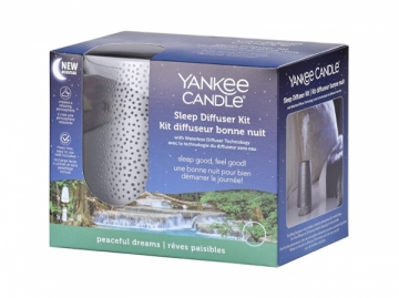 Difusorius Yankee Candle Scented diffuser silver with Peaceful Dreams filling for a peaceful sleep 14 ml 