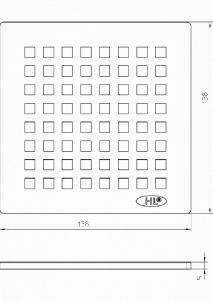 Dizaininės grotelės HL066Q.1E