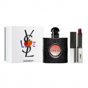 Dovanų komplekts Yves Saint Laurent Black Opium - EDP 50 ml + lūpų dažai 2 g 
