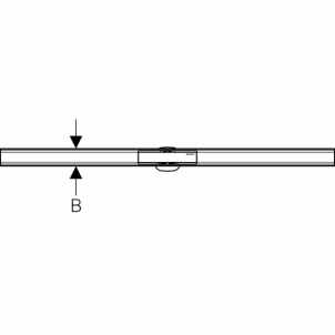 Dušo latako grotelės Geberit CleanLine60 130 cm