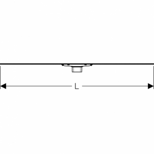 Dušo latako grotelės Geberit CleanLine60 130 cm