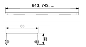 Dušo latako grotelės Tece Basic 70, 80, 90, 100, 120, 150 cm 100 cm