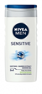 Dušo žele Nivea Shower Gel for Men Sensitive 250 ml