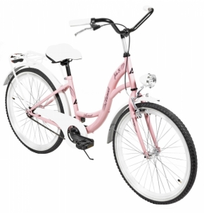 Velosipēds AZIMUT Julie 24 2021 pink-white