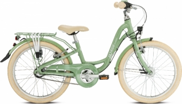 Dviratis PUKY Skyride 20-3 Alu Classic retro green Bikes for kids