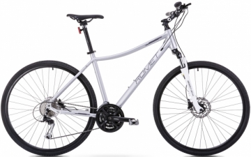 Dviratis Romet Orkan 4 D 28 2023 silver-violet-20 / L Hybrid (cross) bikes