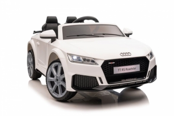 Dvivietis elektromobilis Audi TT RS, baltas 