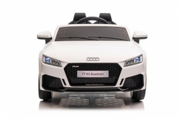 Dvivietis elektromobilis Audi TT RS, baltas