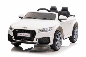 Dvivietis elektromobilis Audi TT RS, baltas