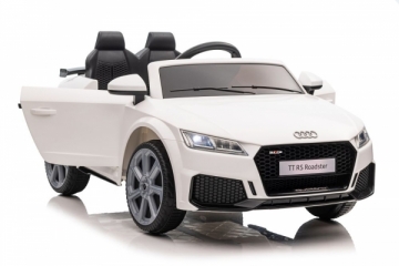 Dvivietis elektromobilis Audi TT RS, baltas