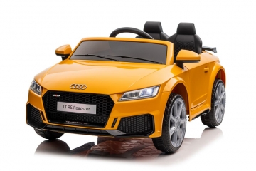 Elektromobilis Audi TT RS, geltonas