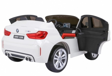 Dvivietis elektromobilis BMW X6M XXL, baltas