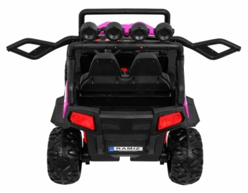 Dvivietis elektromobilis Grand Buggy 4x4, rožinis