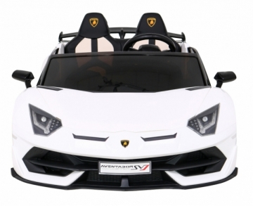 Dvivietis elektromobilis Lamborghini SVJ DRIFT, baltas