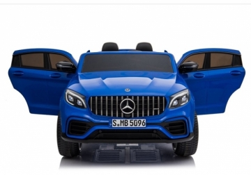 Dvivietis elektromobilis Mercedes GLC 63S, mėlynas lakuotas