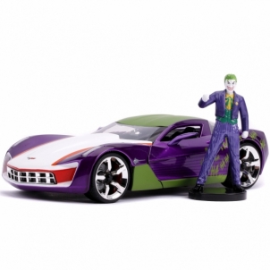 Džokerio figūrėlė su automobiliu, DC comics, 1:24