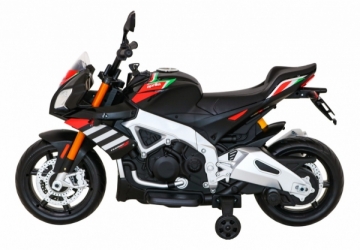 Elektrinis motociklas Aprilia Tuono V4, juodas