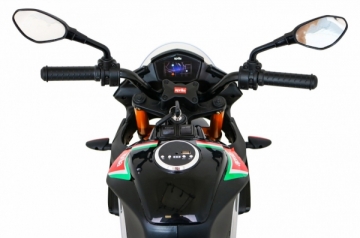 Elektrinis motociklas Aprilia Tuono V4, juodas