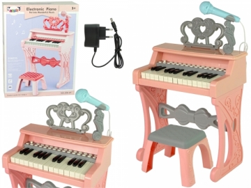 Elektrinis vaikiškas pianinas, rožinis Musical toys