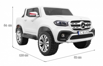 Elektromobilis Mercedes Benz X-Class MP4, baltas